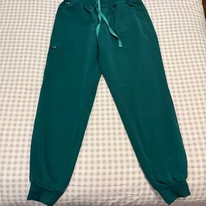 Figs Hunter Green Zamora Jogger Scrub Pants